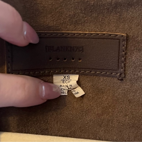 BLANK NYC Brown Suede Fringe Jacket | XS - Picture 8 of 9